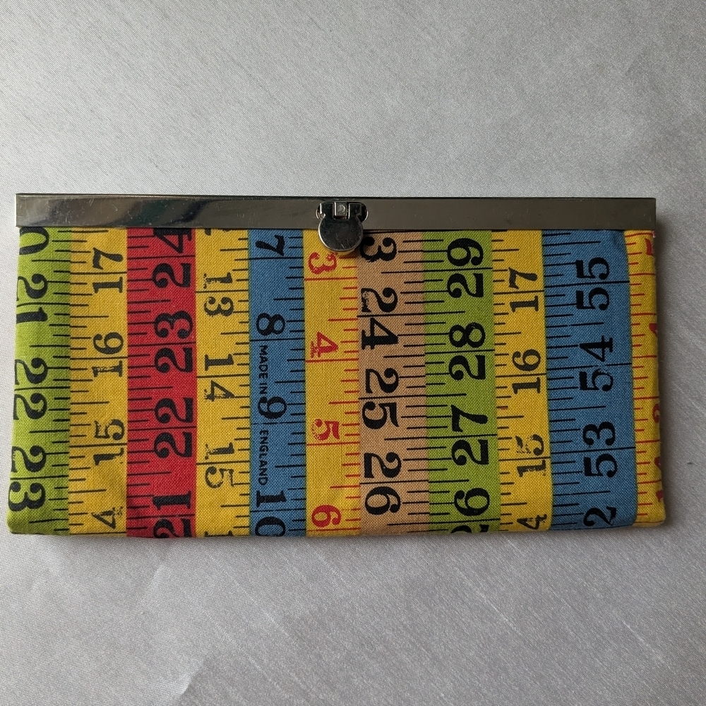 Colorful Patchwork Clutch/Wallet. Multi color.
